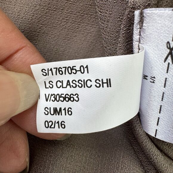 Banana Republic Accordion Ruffle Collar Shimmer Size Medium - Picture 13 of 14